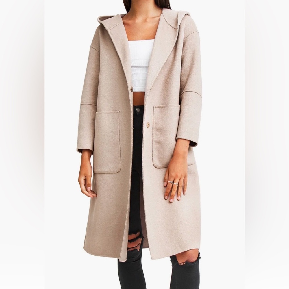 Walk This Way Wool Blend Oversized Coat